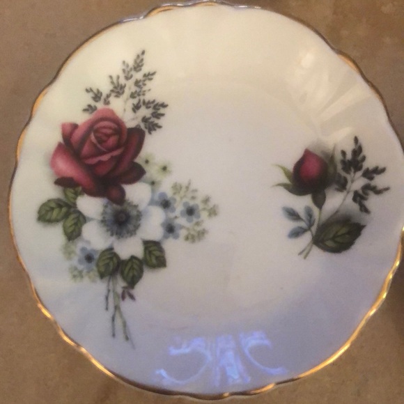 SET OF 4 FLORAL DISHES • PRINCESS HOUSE EXCLUSIVE • HAMMERSLEY FINE BONE CHINA - Picture 5 of 8